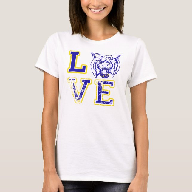 Love Wildcat Football Sports Tank (Front)