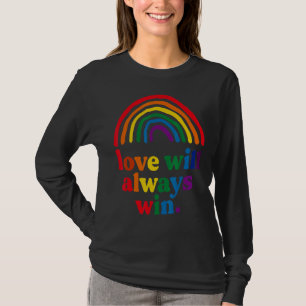 Love Will Always Win Pride Rainbow Kid Child Lgbt T-Shirt