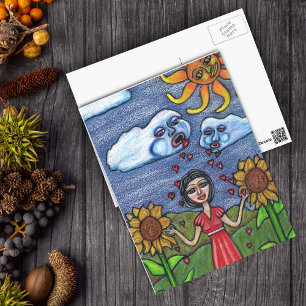 Love Will Make You Grow Postcard