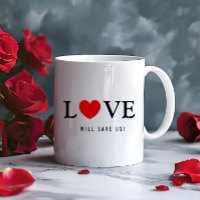 Love Will Save Us Slogan White