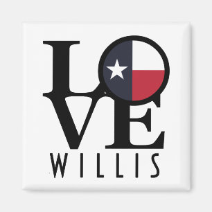LOVE Willis Texas Magnet