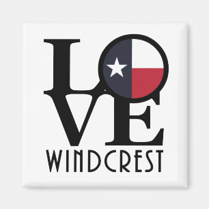 LOVE Windcrest Texas Magnet