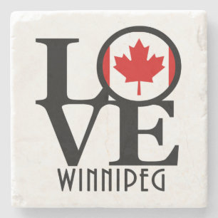 LOVE Winnipeg Stone Coaster