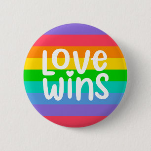 Love Wins 6 Cm Round Badge