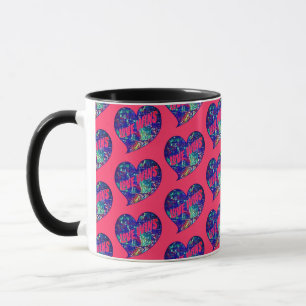 Love Wins Art Heart Mug
