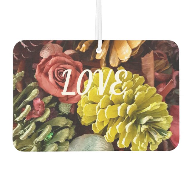 Love Wins Autumn Cones Air Freshener (Front)