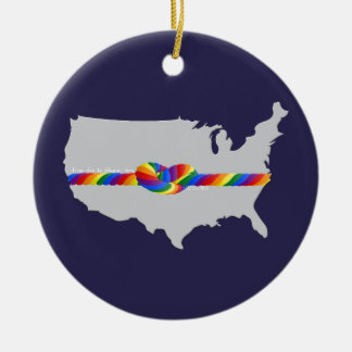 Love Wins Ceramic Tree Decoration