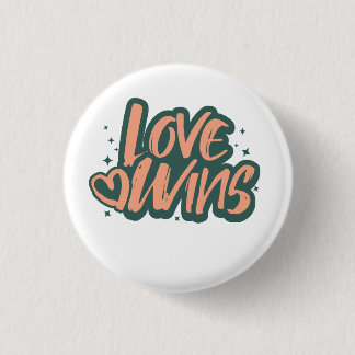 Love Wins Fleece Blanket 3 Cm Round Badge