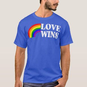 Love Wins Gay Pride Flag LGBT Love is Love Rainbow T-Shirt