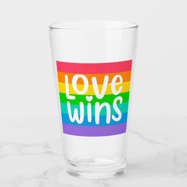 Love Wins Glass (Front)