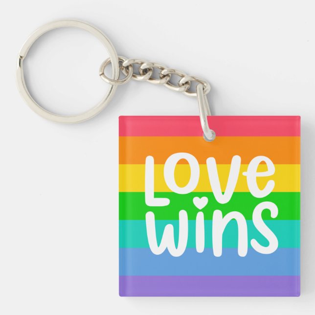 Love Wins Key Ring (Front)
