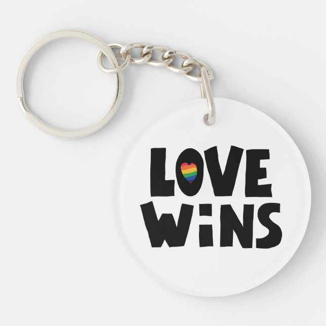 Love Wins Key Ring (Front)