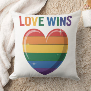 Love Wins LGBT Gay Pride Equality Cushion