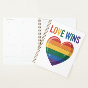 Love Wins LGBT Gay Pride Equality Planner
