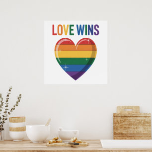 Love Wins LGBT Gay Pride Equality Poster