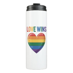 Love Wins LGBT Gay Pride Equality Thermal Tumbler