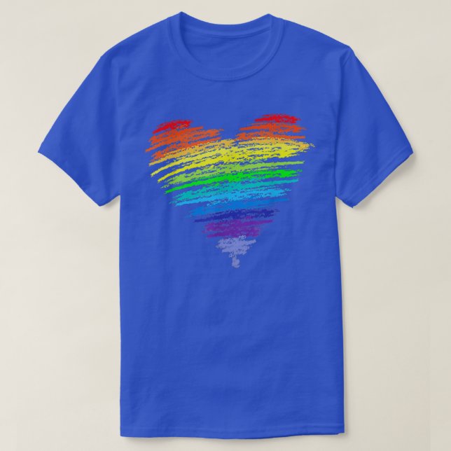 Love wins LGBT Supporter Love Rainbow CSD Gay Prid T-Shirt (Design Front)