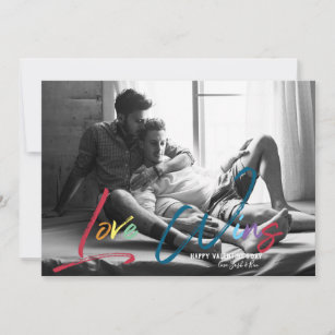 Love Wins   LGBT Valentine's Photo Card