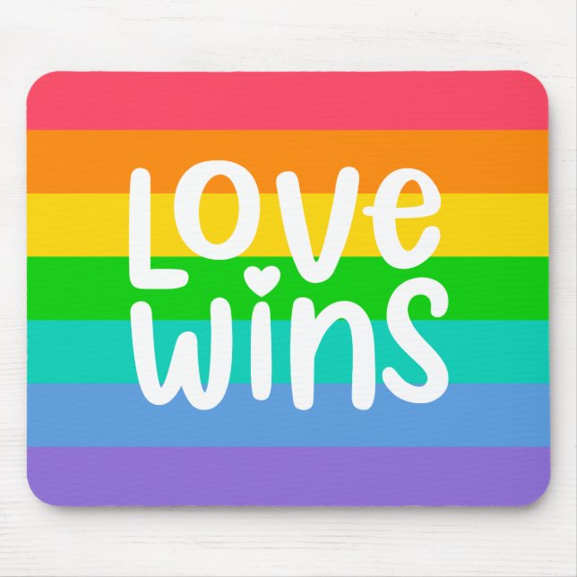 Love Wins Mouse Pad (Front)