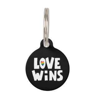 Love Wins Pet Tag