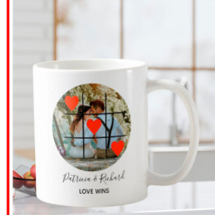 Love Wins Photo Personalise Valentine    Coffee Mug