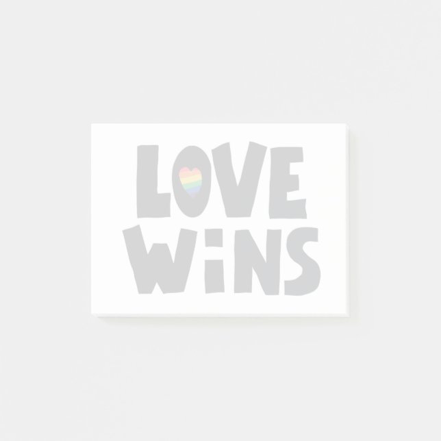 Love Wins Post-it Notes (Front)