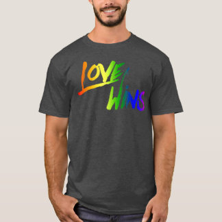 Love Wins Rainbow FlagLgbtq Rights3712  T-Shirt