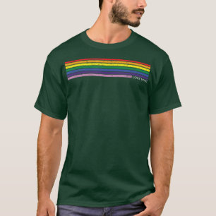 Love Wins Rainbow Gay Pride LGBTQIA+ Month Equalit T-Shirt
