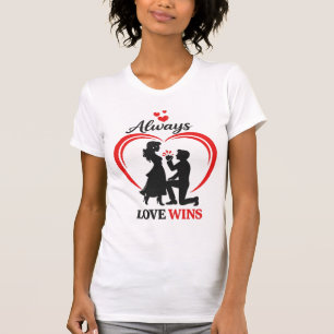 Love Wins – Slim Fit Valentine Tee. T-Shirt