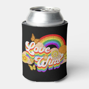 Love wins text design can cooler