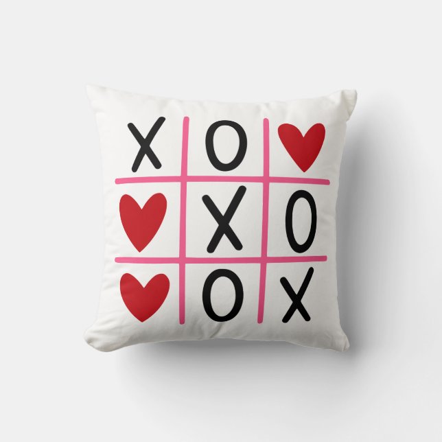 Love Wins Tic-Tac-Toe Cushion (Front)