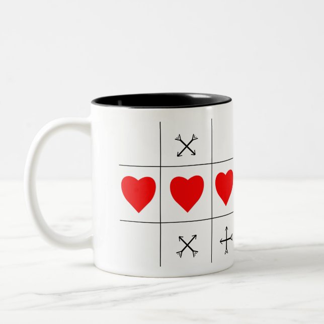 LOVE WINS XOXO Two-Tone COFFEE MUG (Left)
