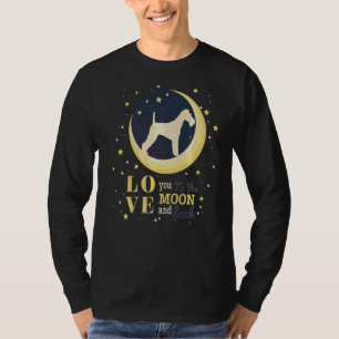 Love Wire Fox Terrier Dog To The Moon T-Shirt