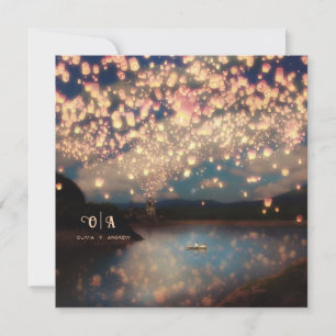 Love Wish Lanterns Invitation