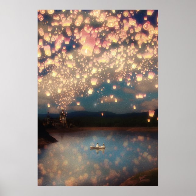 Love Wish Lanterns Poster (Front)
