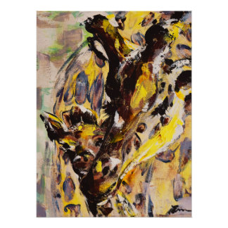 Love with a long neck poster