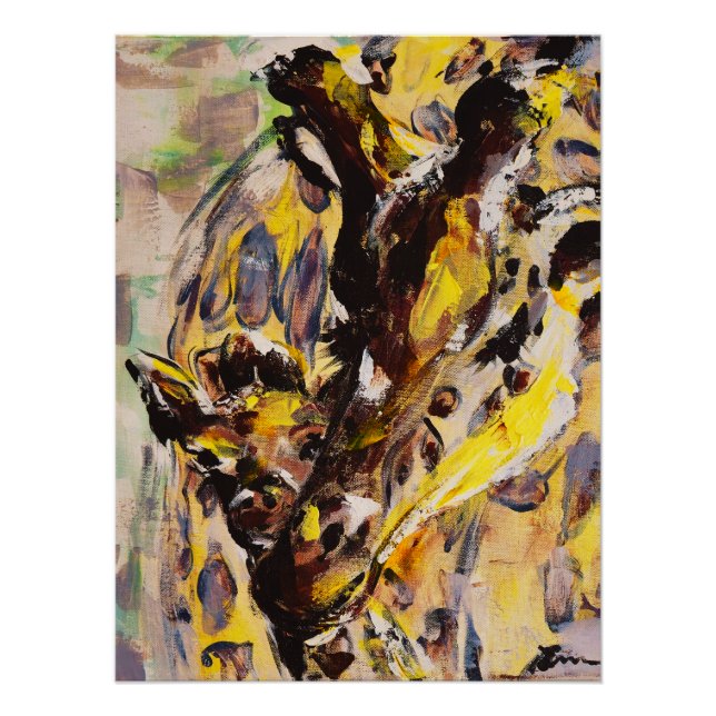 Love with a long neck poster (Front)
