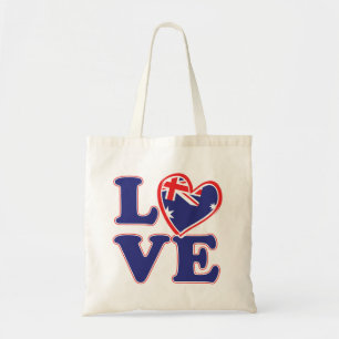 LOVE-with-Australia-Heart Tote Bag