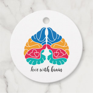 Love with brain  favour tags