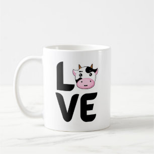 Love with Cow Mug – Cute Cow Lover Coffee 