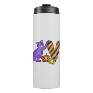 Love with Cute Cat for Halloween Thermal Tumbler