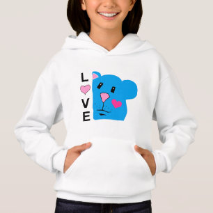 Love With Cute Chipmunk Girls Hoodie