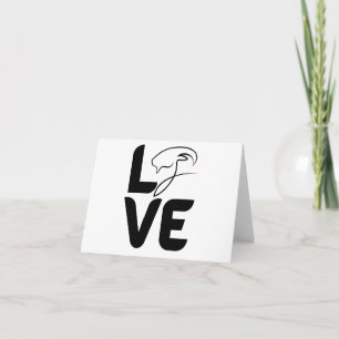 Love with Goat as O BLANK  Card