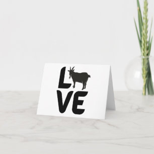 Love with Goat as the O BLANK  Card