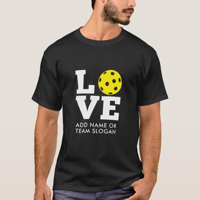 LOVE with pickle ball for the O - pickleball T-Shirt (Front)