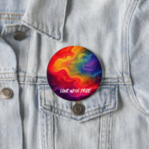 Love with Pride Digital Art 7.5 Cm Round Badge