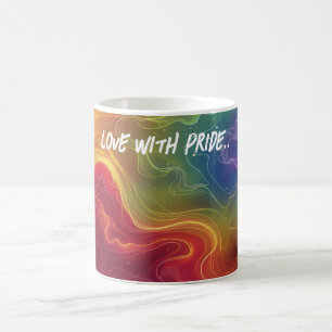 Love with Pride Digital Art Coffee Mug