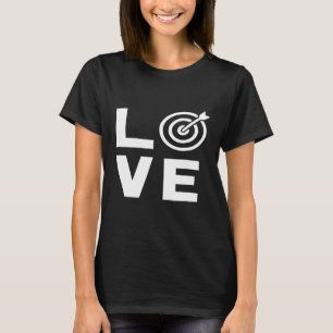 Love With Target Bullseye Funny Archery Archer T-Shirt