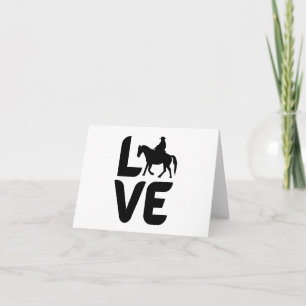 Love with Western Horse as the O BLANK Card