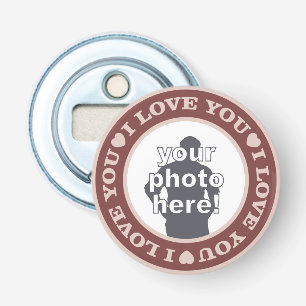 LOVE with YOUR PHOTO custom bottle opener